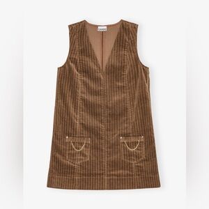 NWT GANNI Stretch Corduroy Mini Dress
